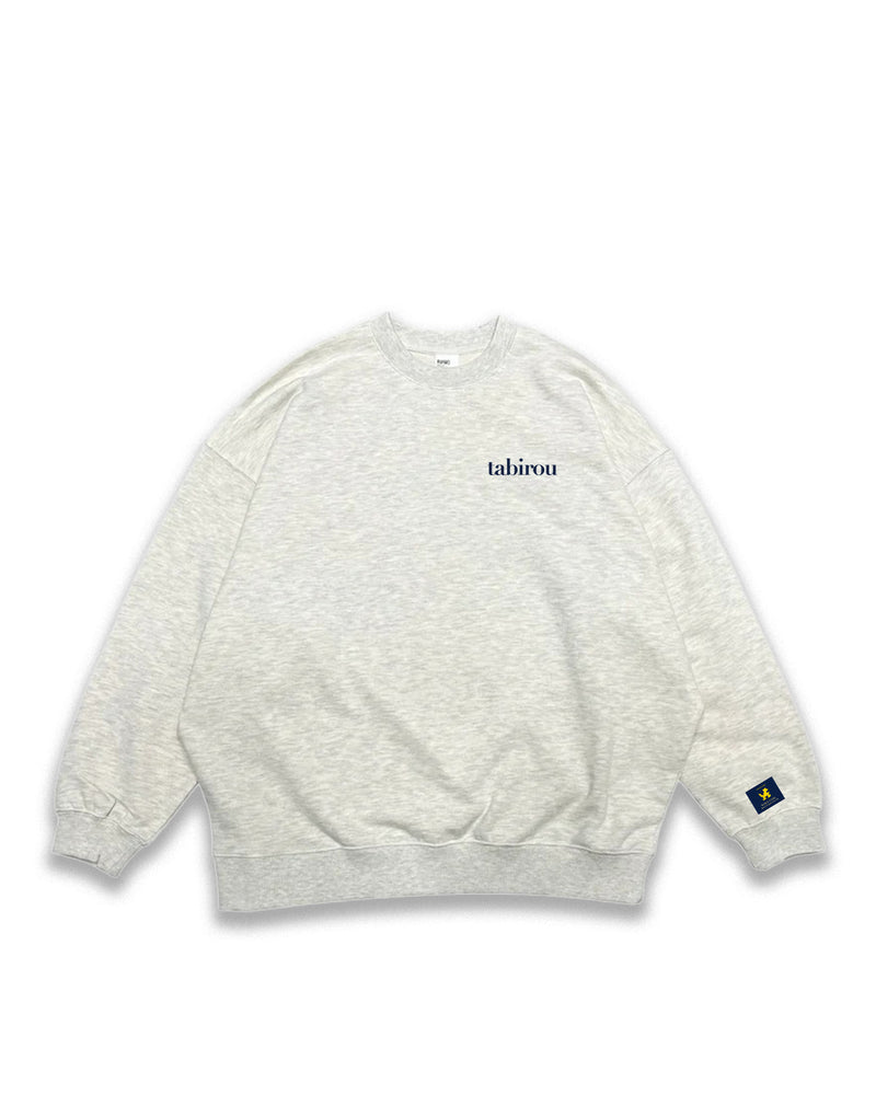 tabirou CREW SWEAT FRONTPRINT.ver