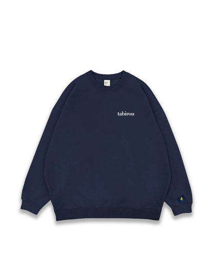 tabirou CREW SWEAT FRONTPRINT.ver